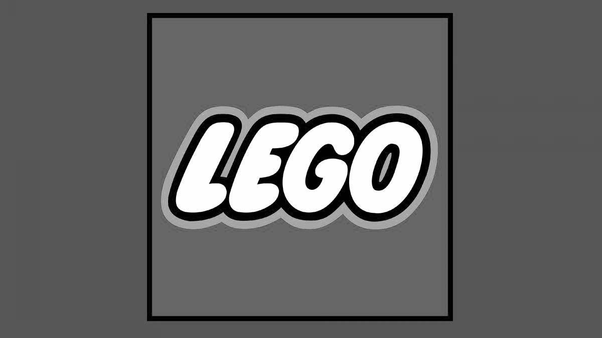 Раскраска с инновационным логотипом lego