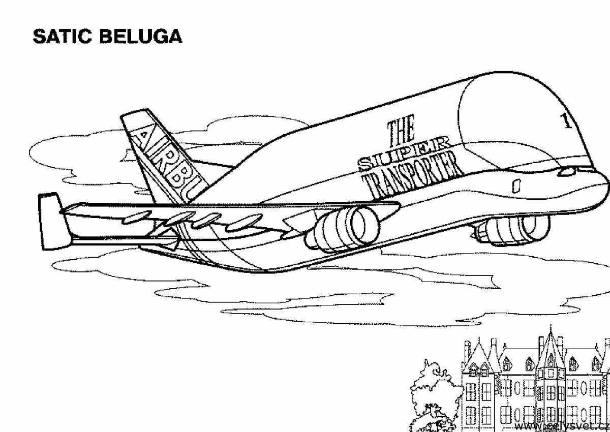 Animated coloring of ruslan's plane