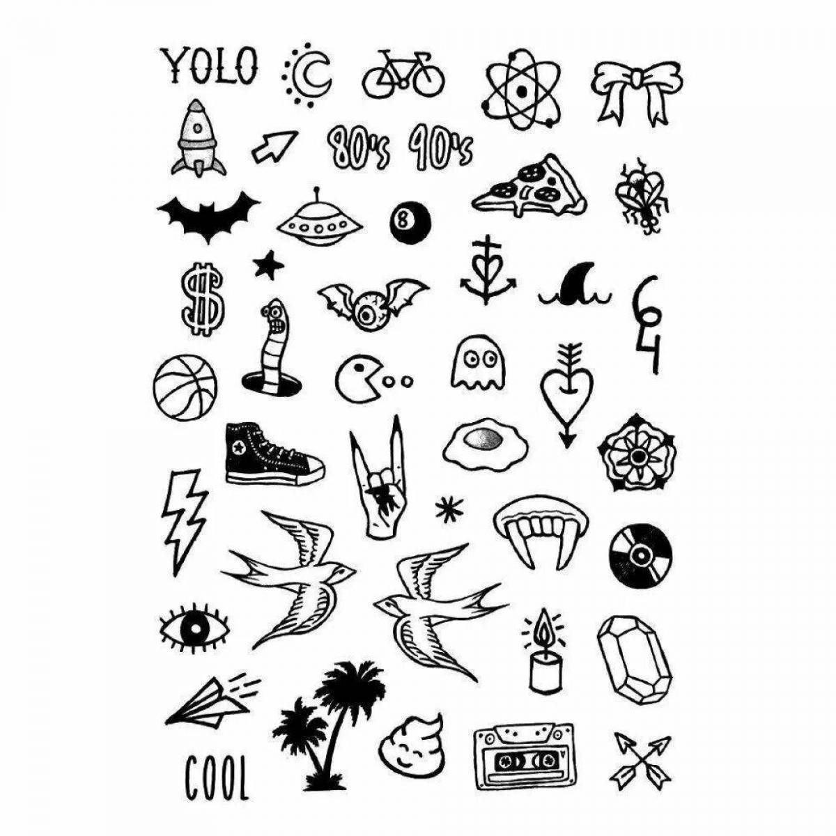 Adorable mini tattoo