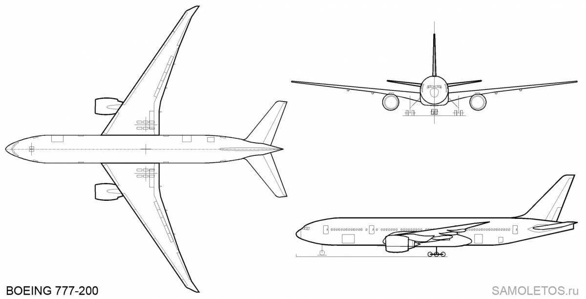 Как нарисовать боинг 777