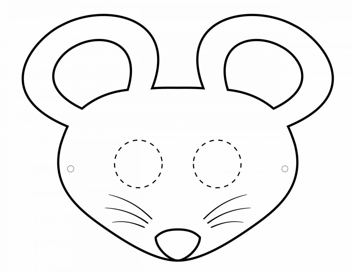 Маска мышки для детей