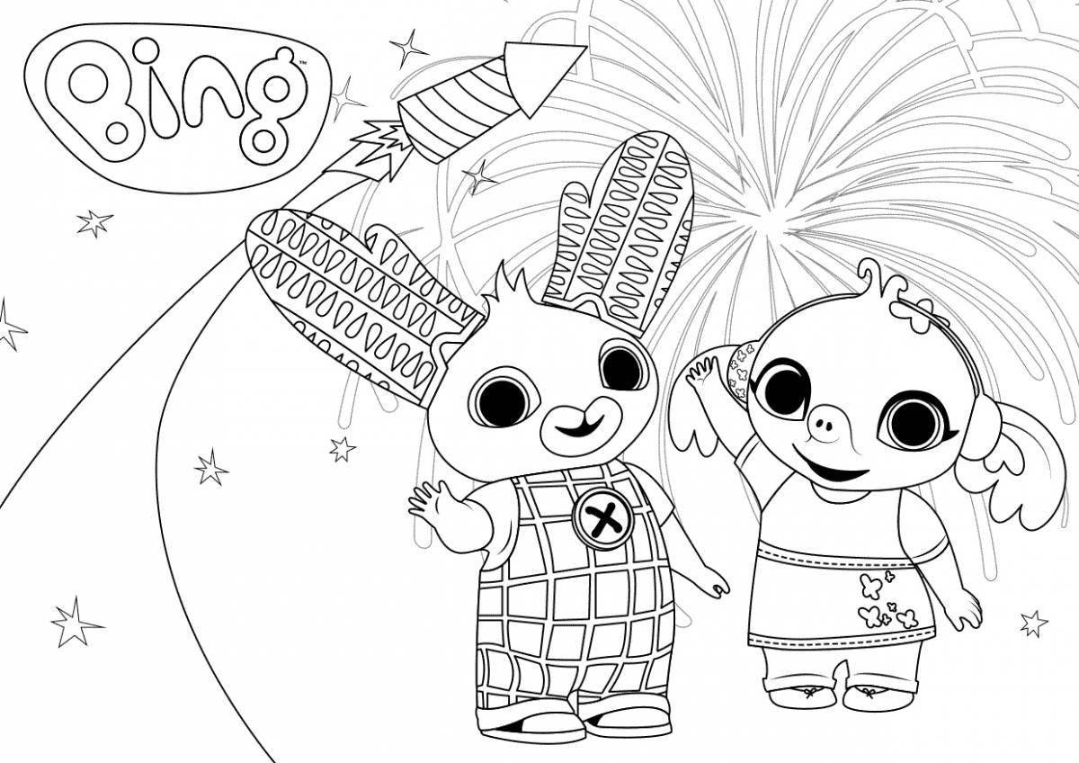 Bing bunny fun coloring book