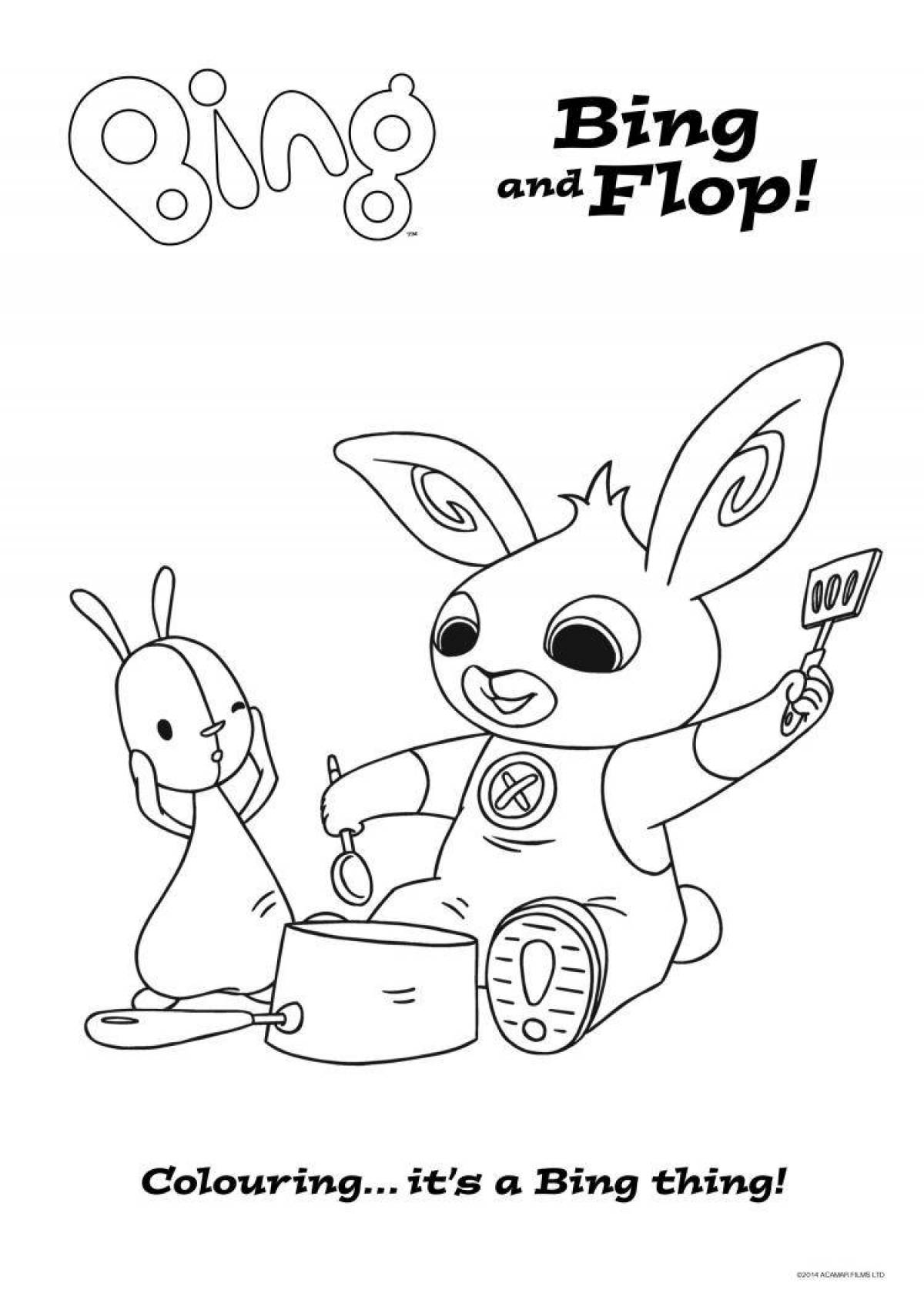 Coloring page wild rabbit bing