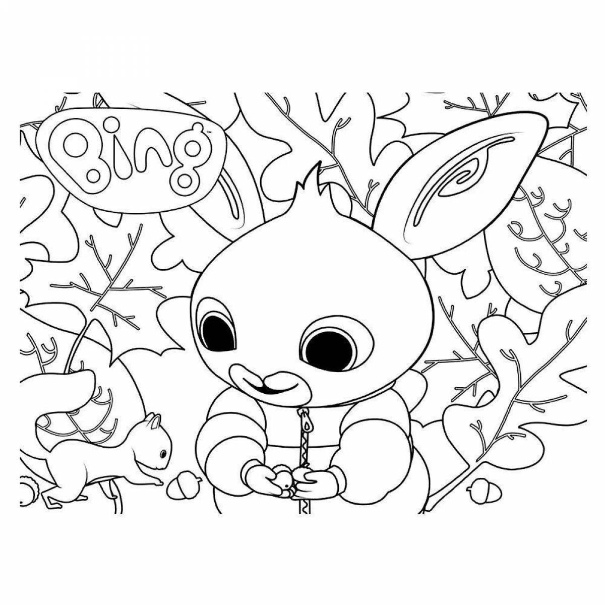 Bing bunny funny coloring book