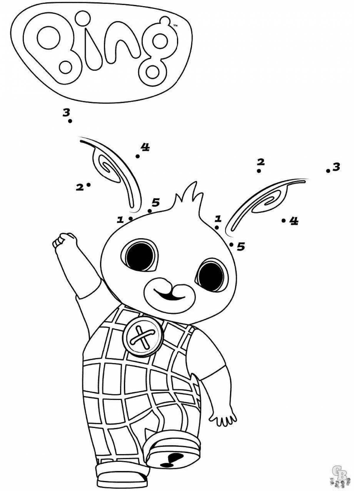 Bing sunny rabbit coloring page
