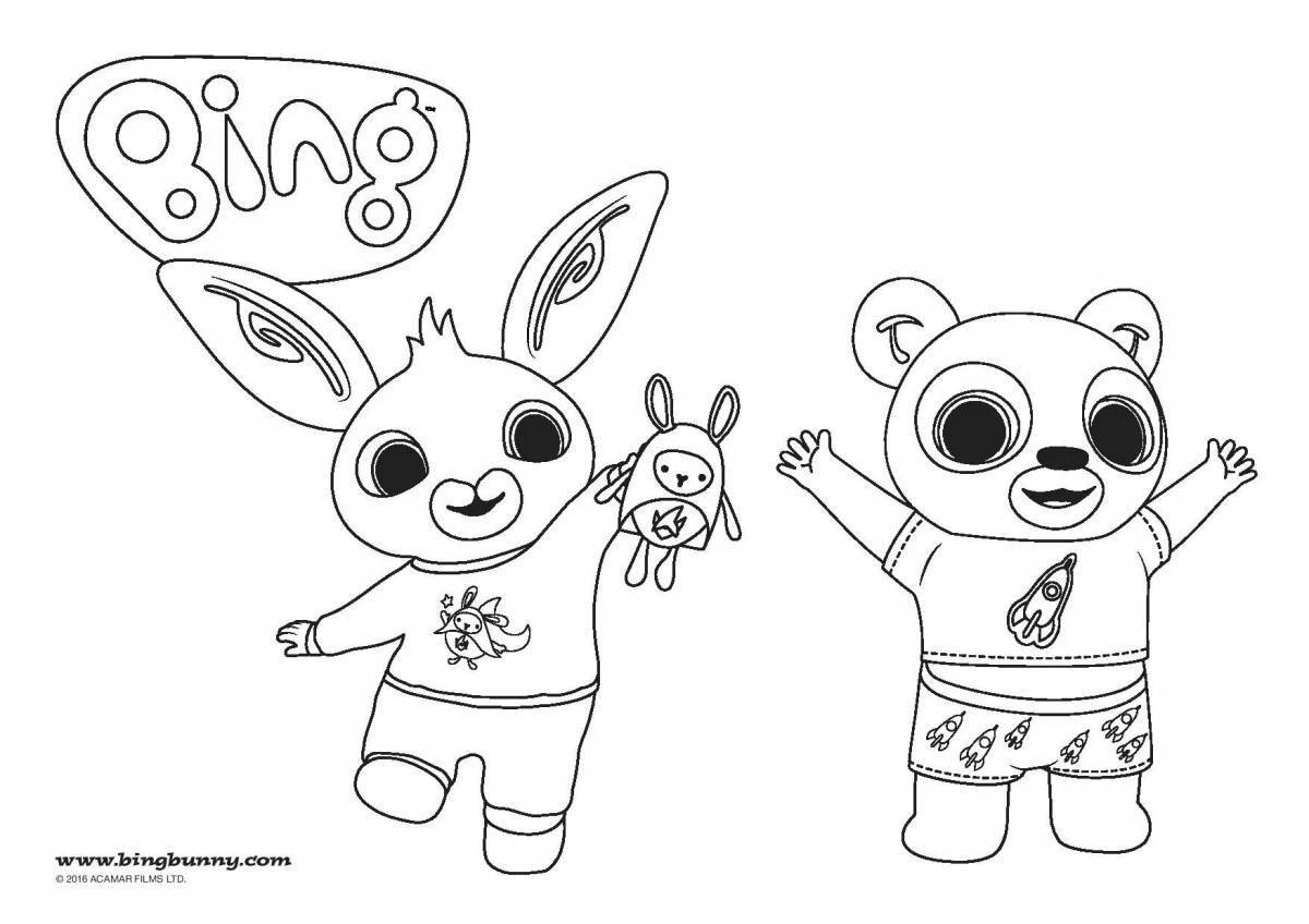 Coloring happy bing bunny