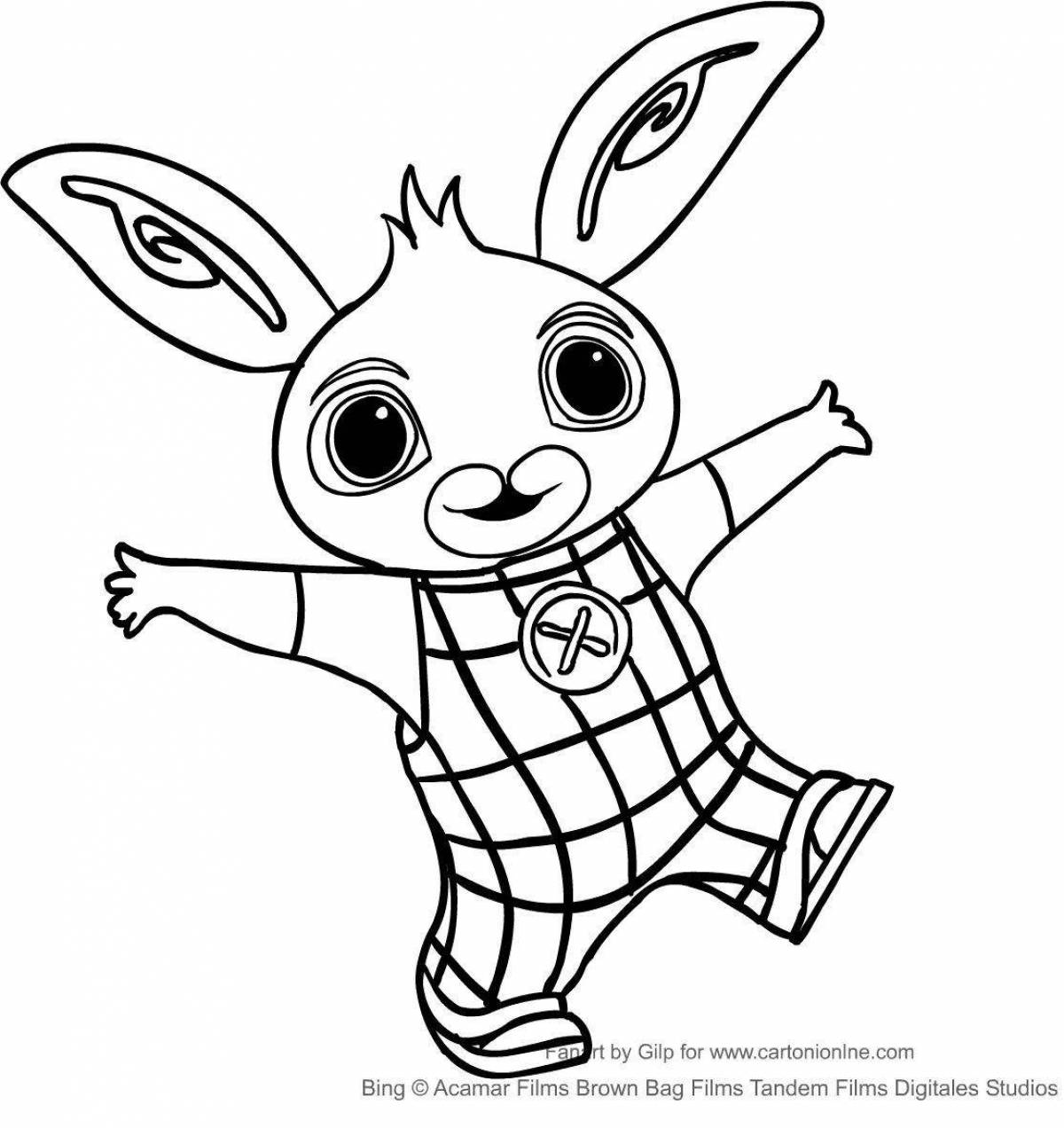 Bing rabbit coloring page