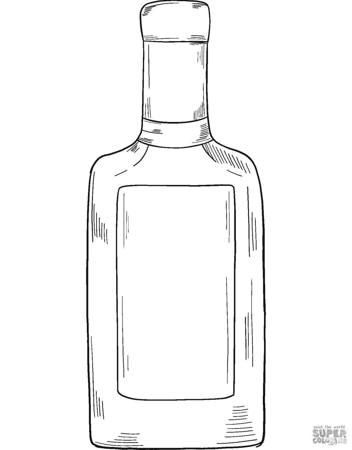Exciting alcohol bottle coloring book