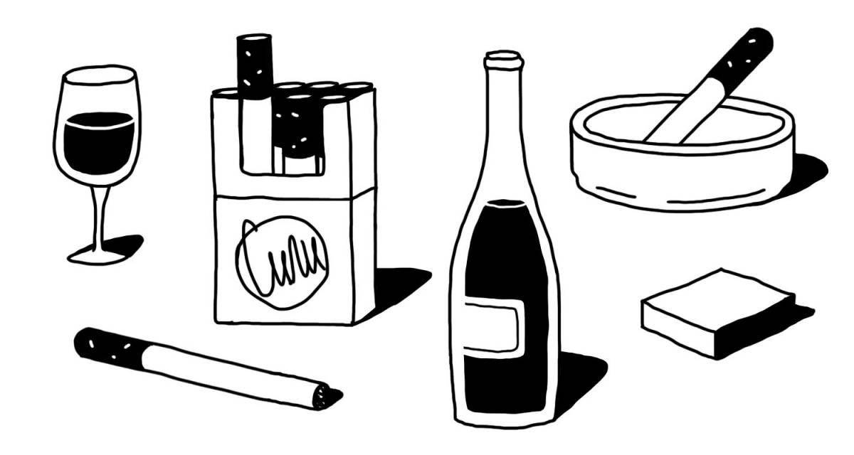 Tempting alcohol bottle coloring page