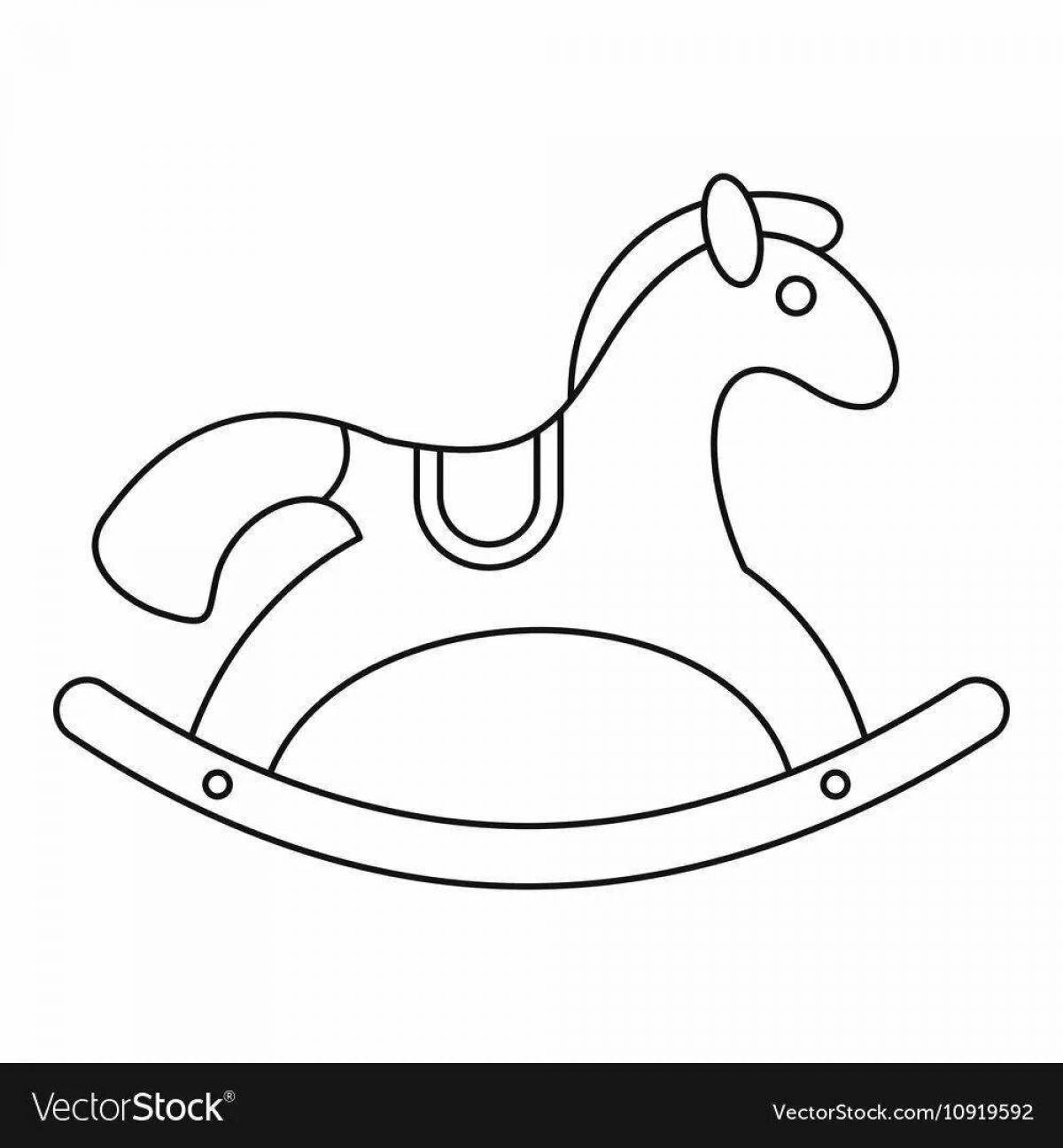 Photo Coloring live horse