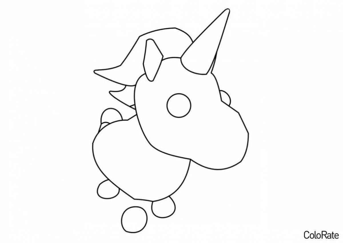 Color-explosion roblox pets coloring page