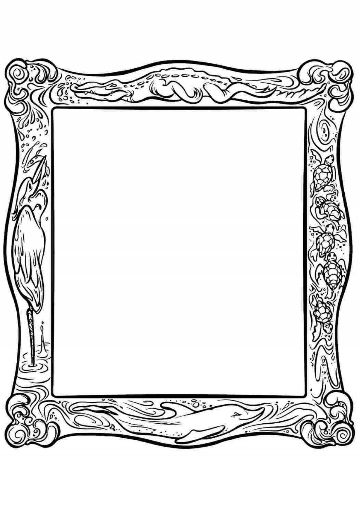 Great coloring frame