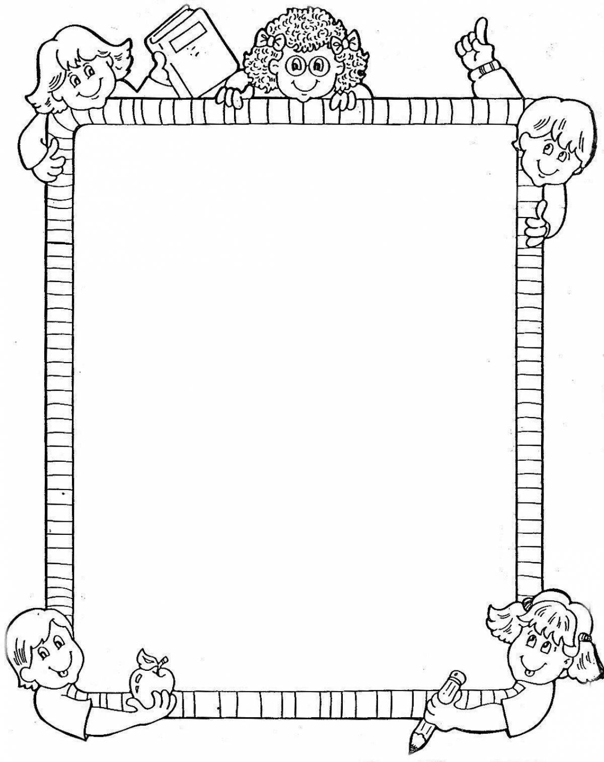 Delicate coloring frame