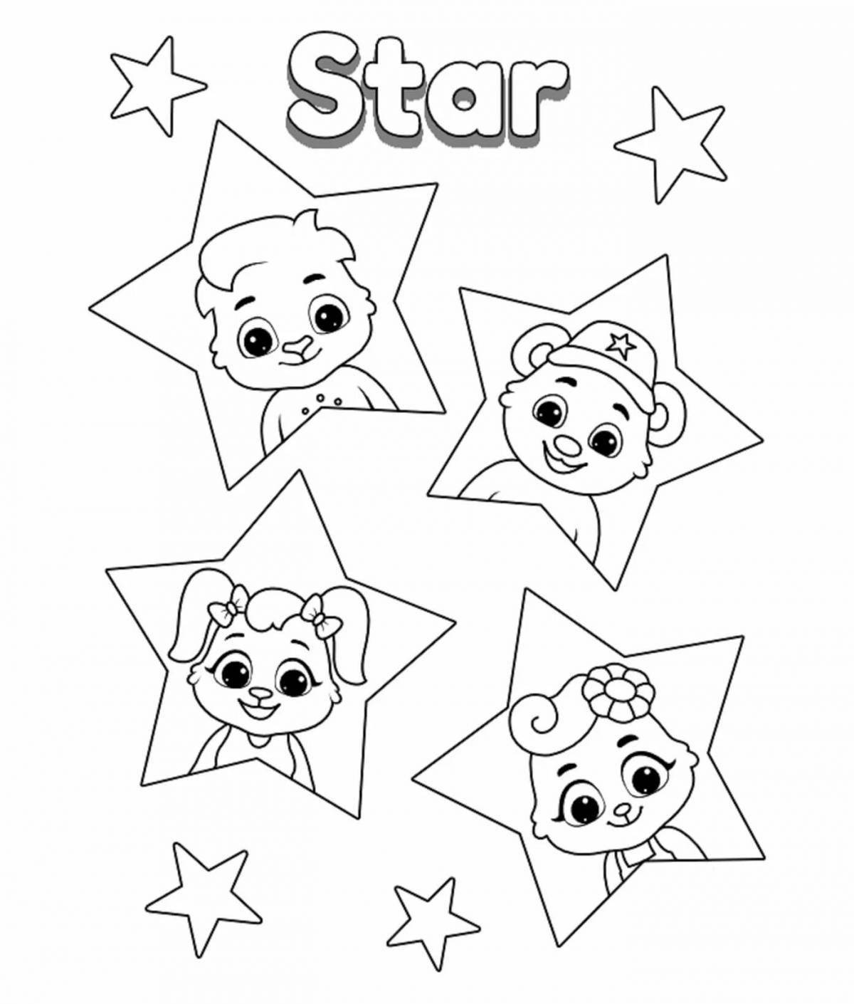 Glitter hero hero coloring page