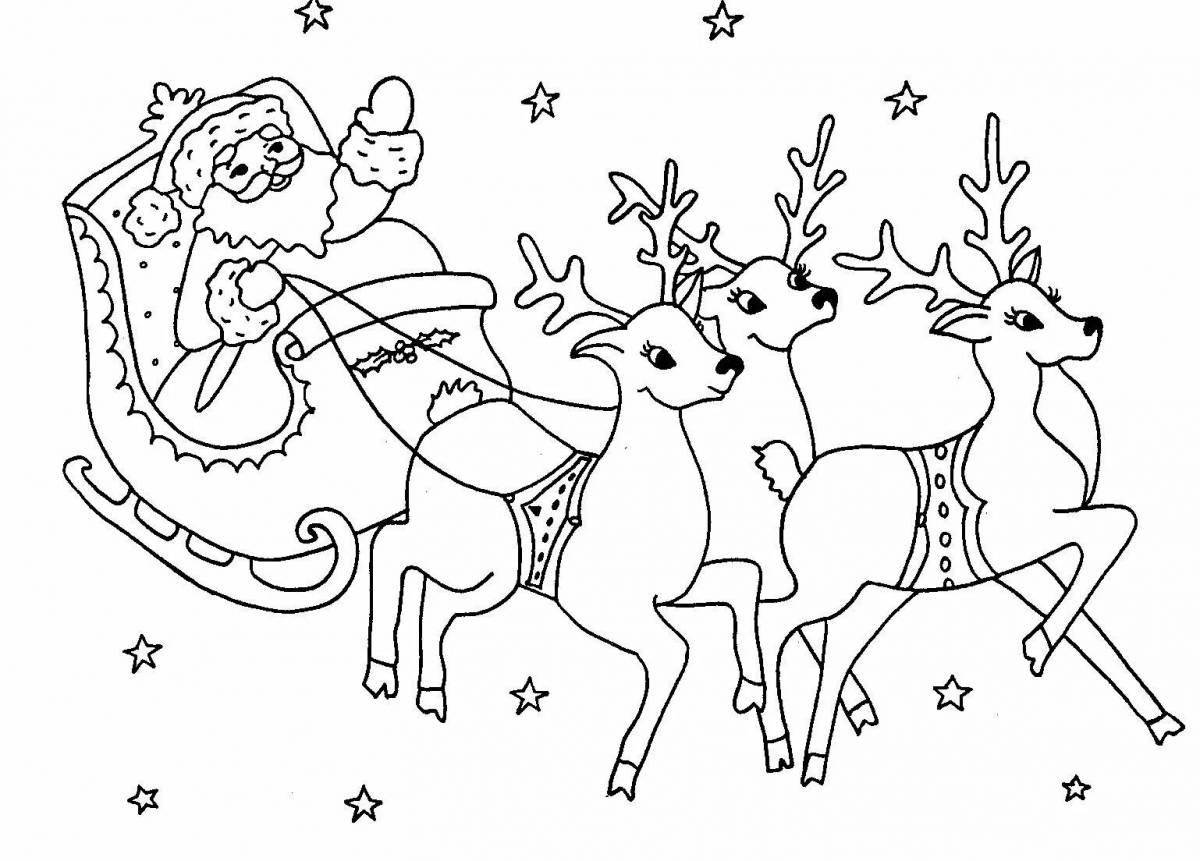 Gorgeous Christmas stencil coloring pages