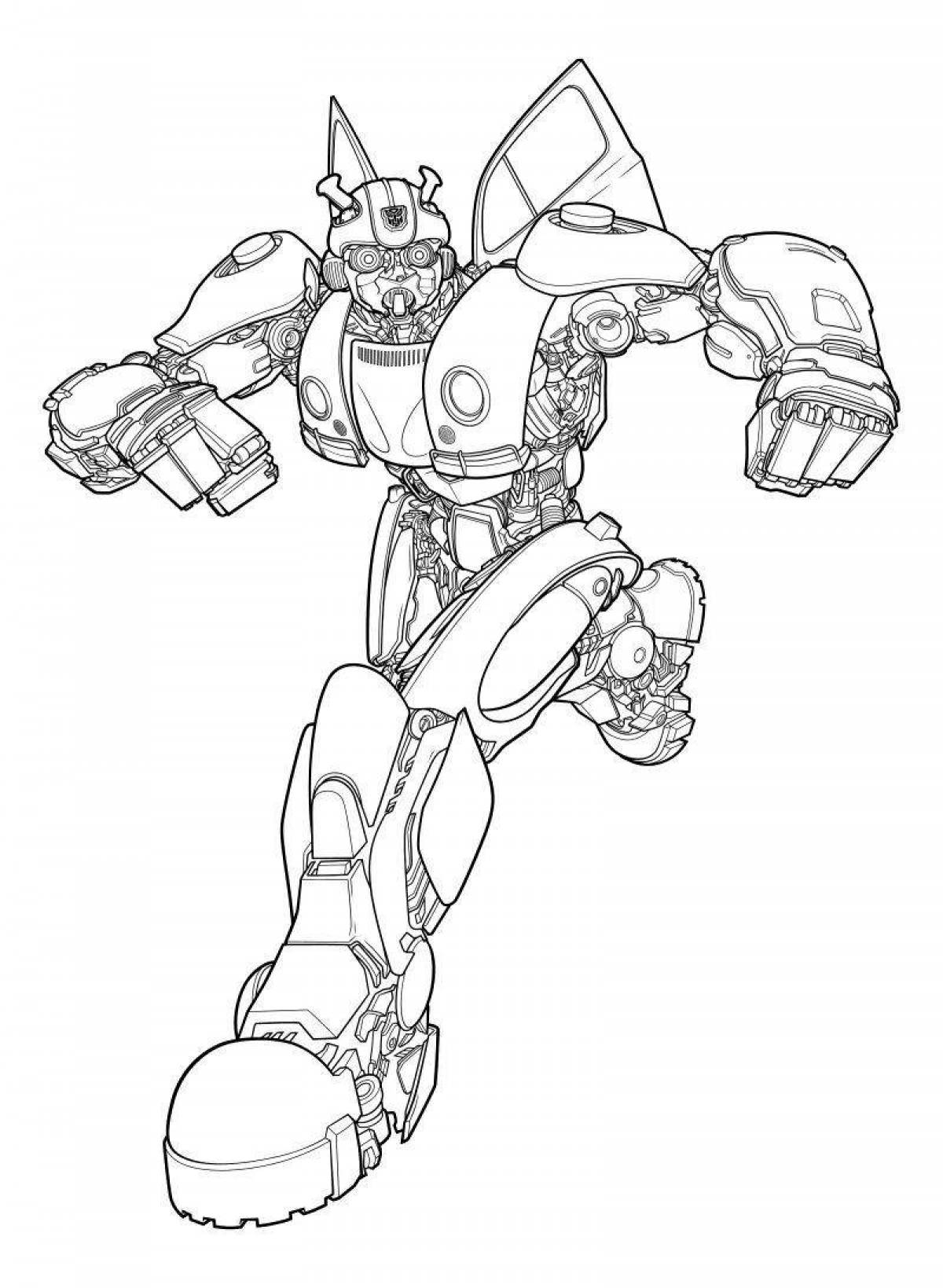 Gorgeous Transformers coloring page