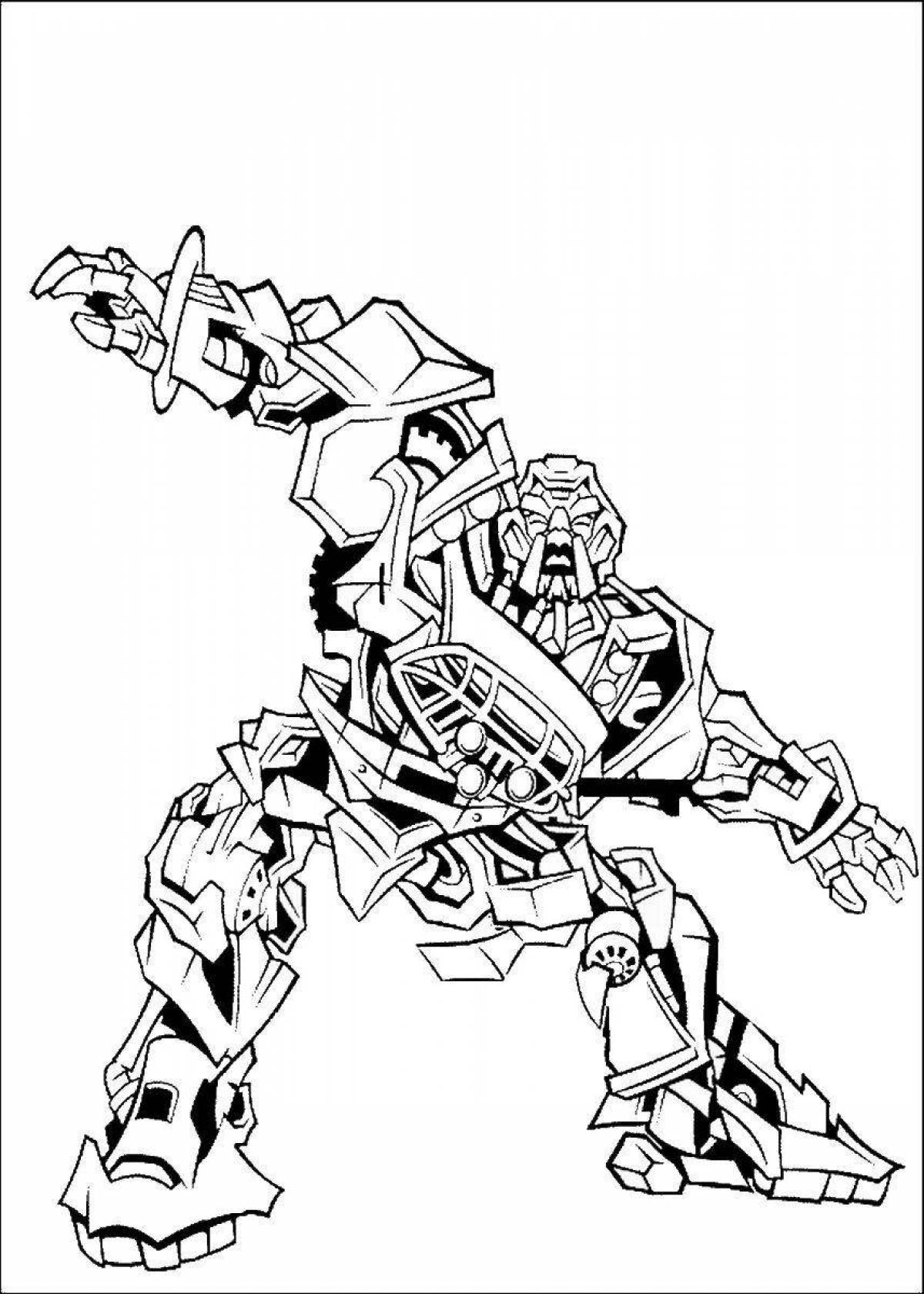 Dazzling Transformers coloring page