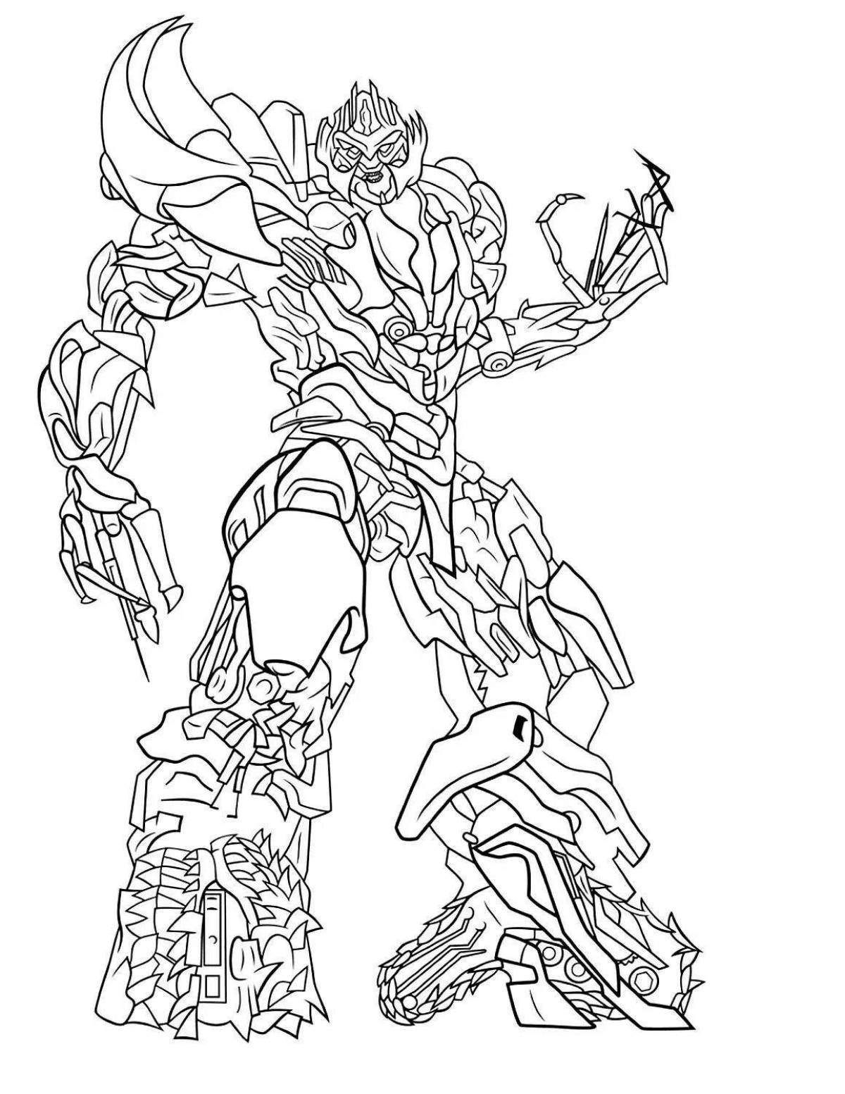 Charming transformers movie coloring book