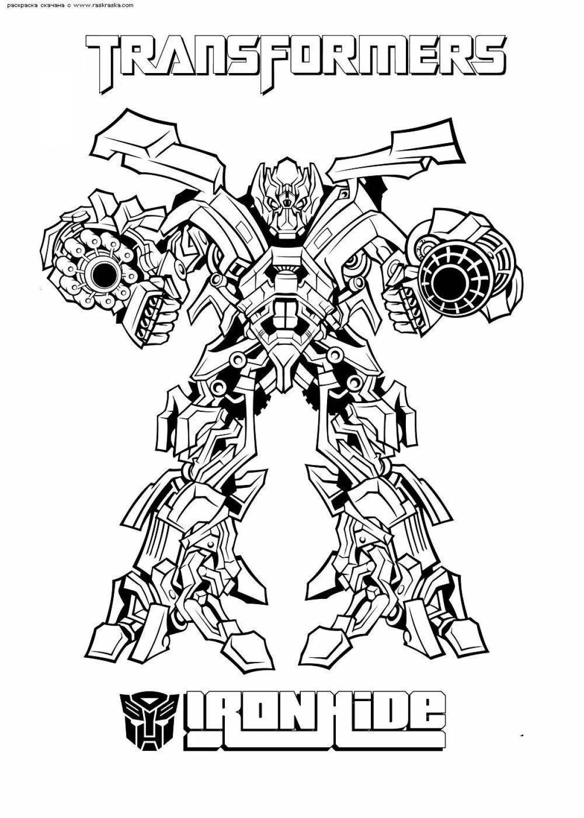 Dynamic transformers coloring page
