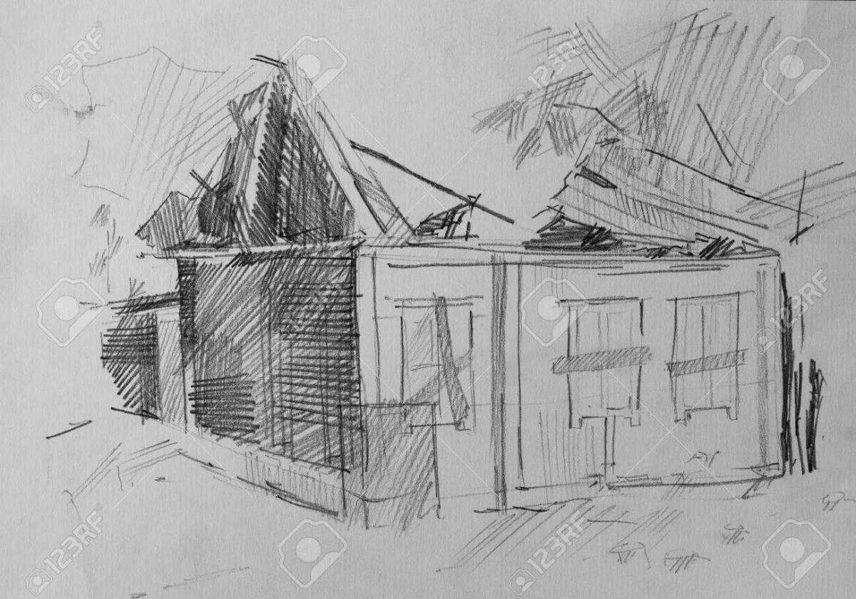 Destroyed houses beyond repair