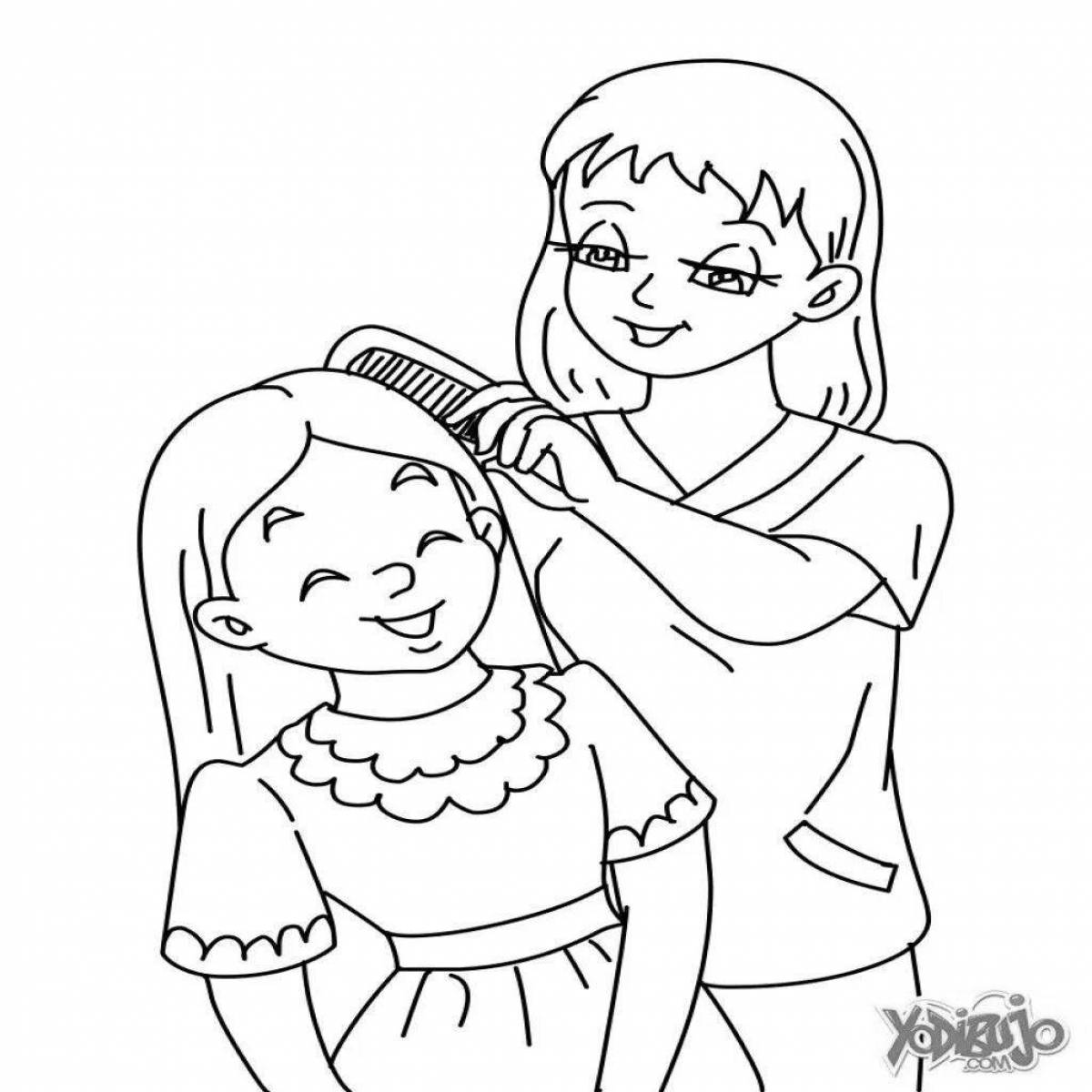 Divine coloring page mom photo