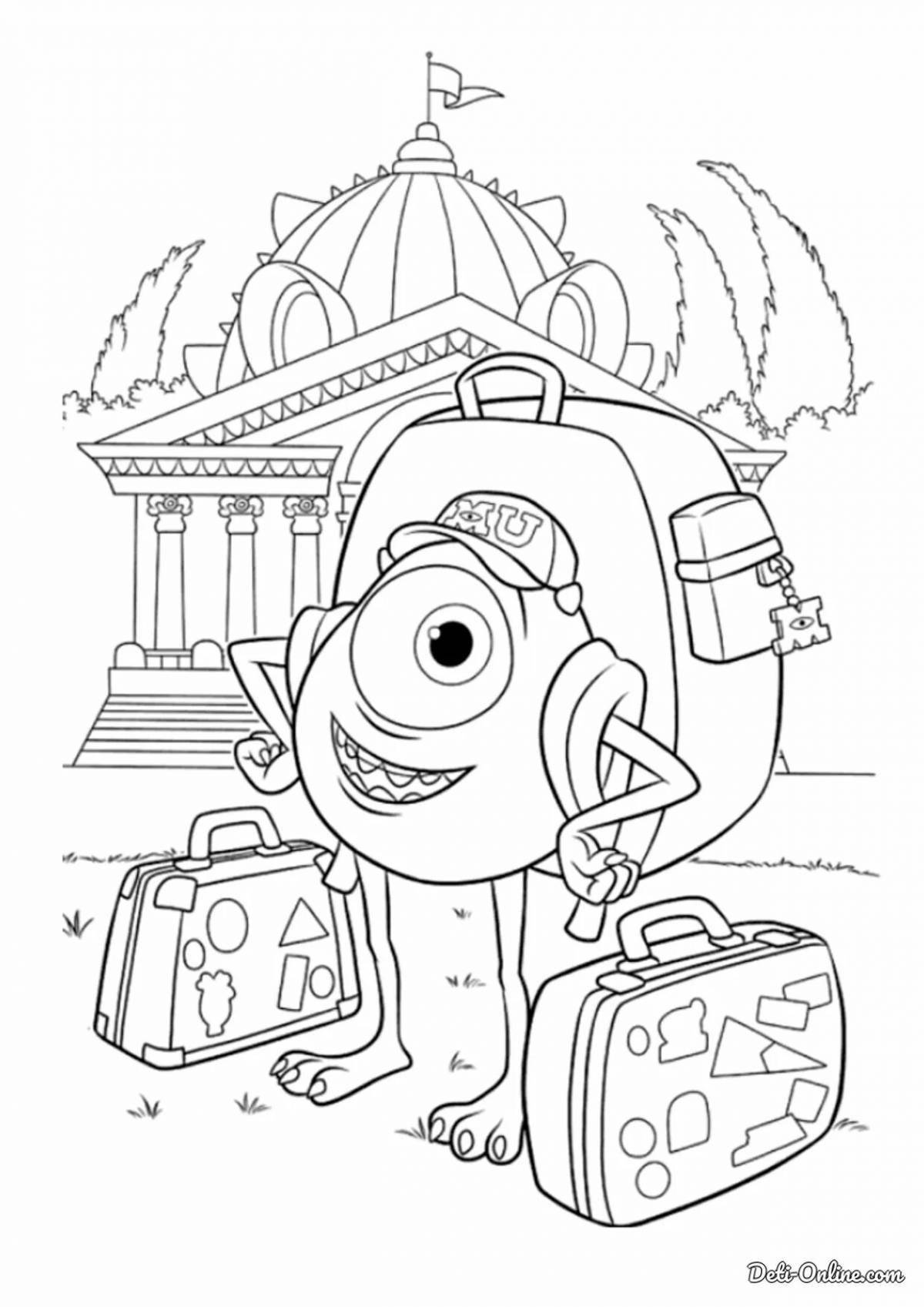 Colorful 2022 cartoon coloring page