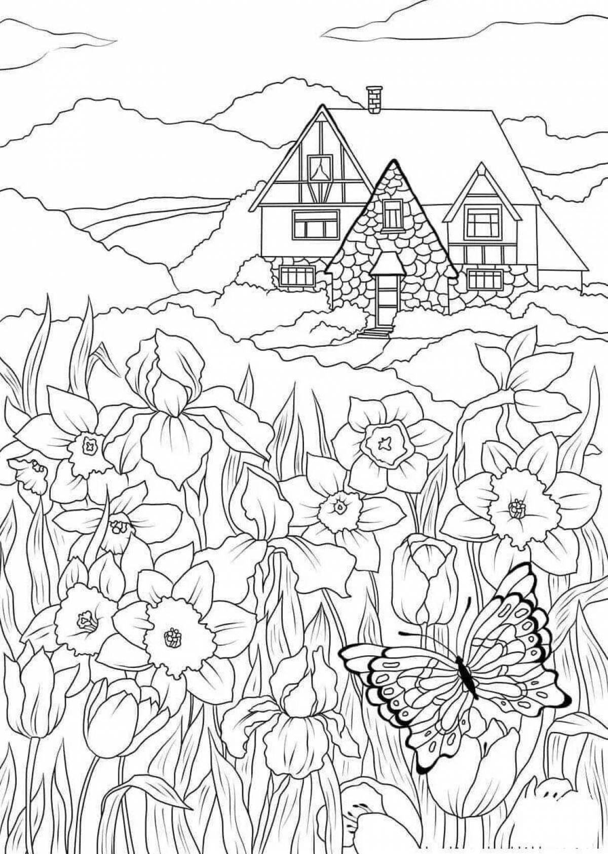 Photo Bright coloring nature