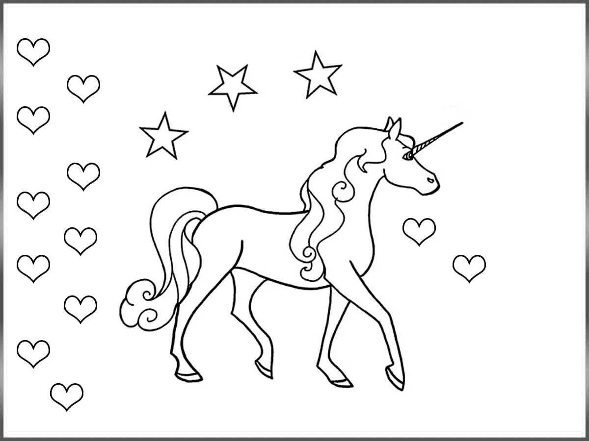 Unicorn adorable dog coloring book