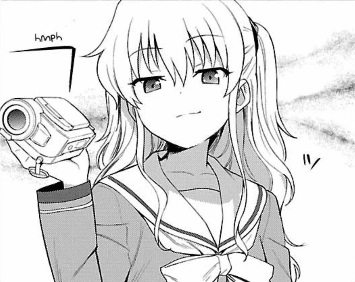 Photo Coloring bold bw anime