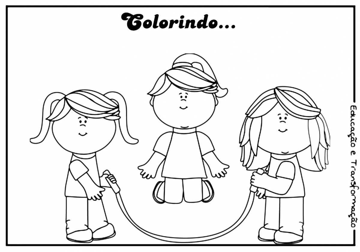 Barto's fun rope coloring page