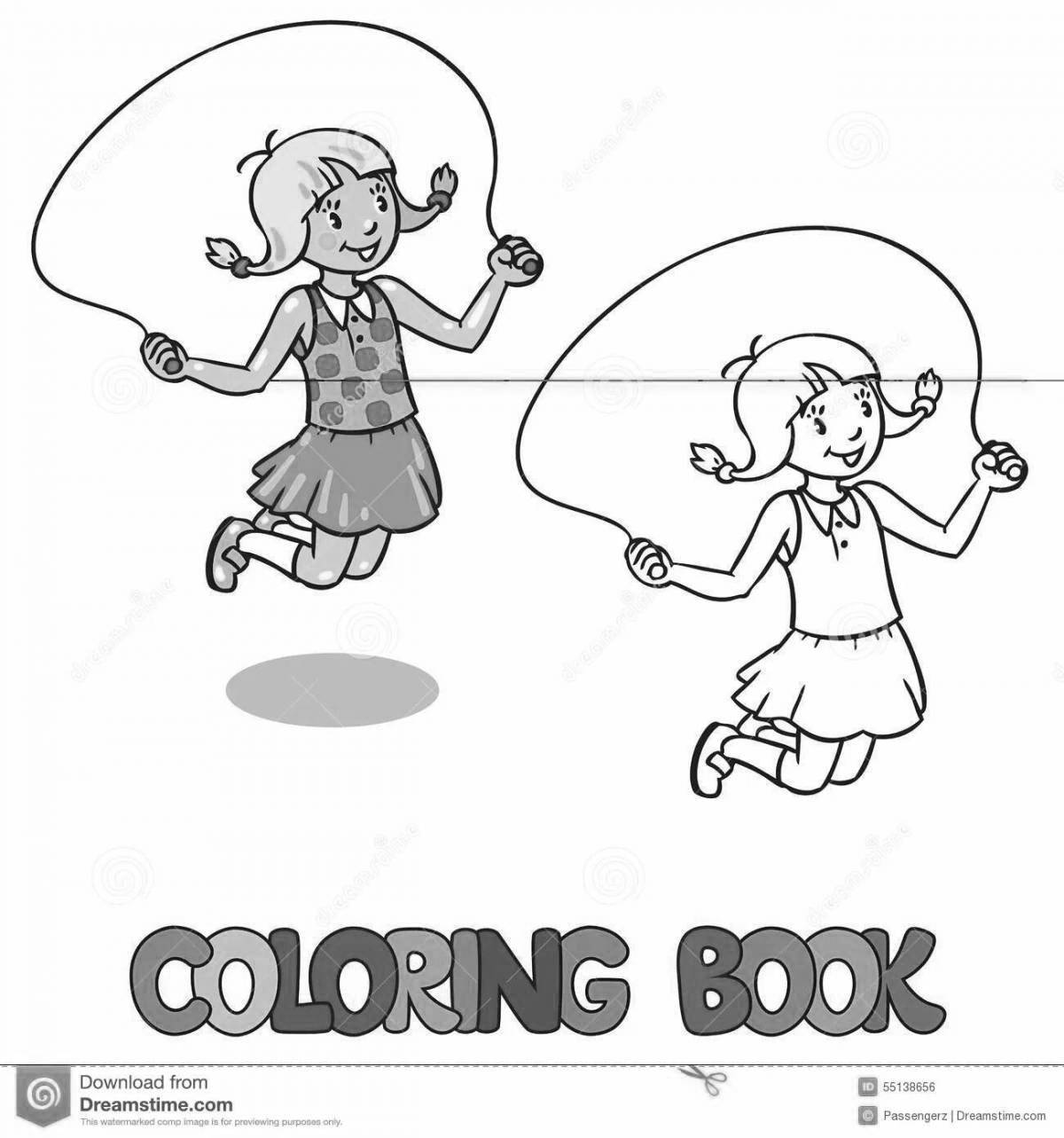 Amazing barto rope coloring page
