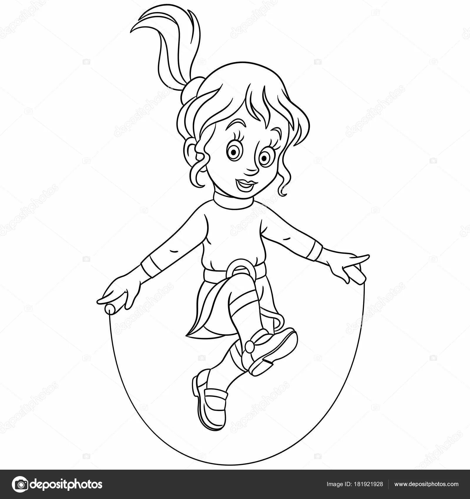 Unique barto rope coloring page