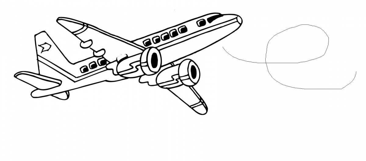 Regal big plane coloring page