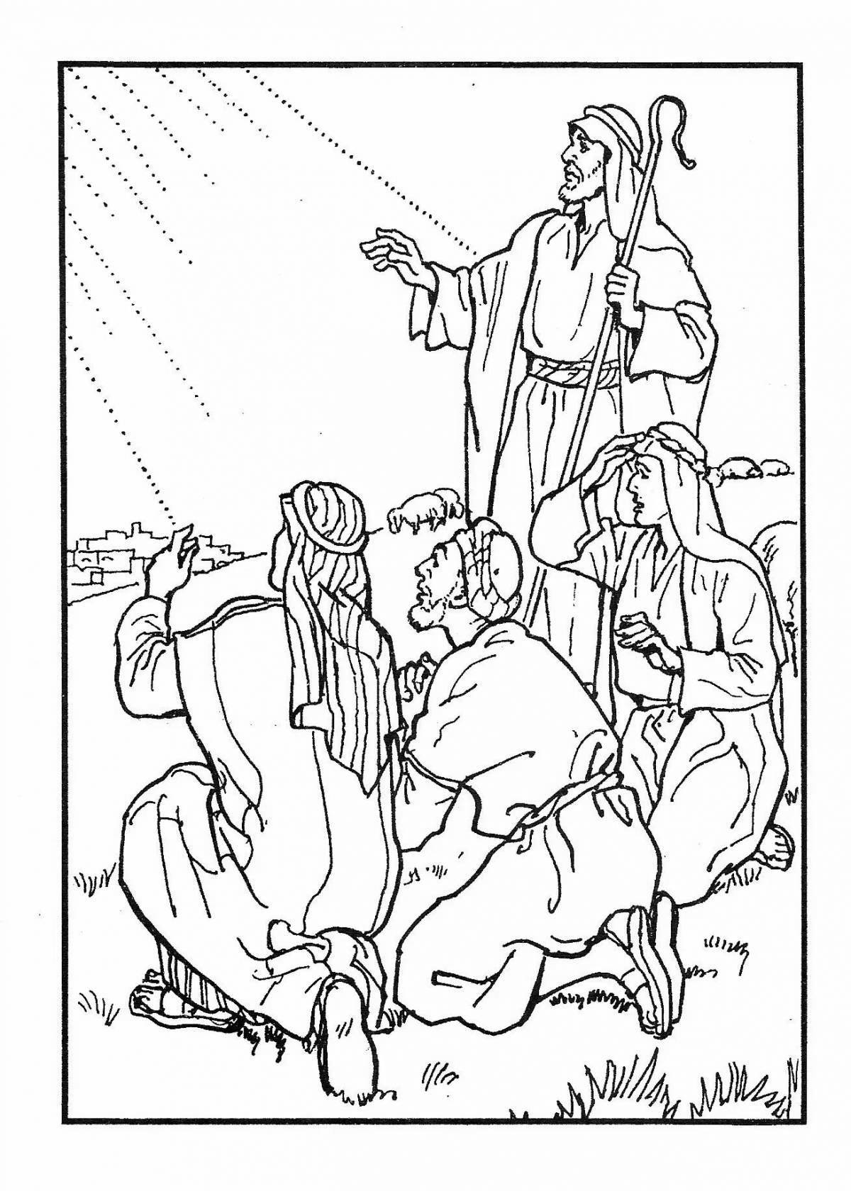 Amazing Magi Christmas Coloring Pages