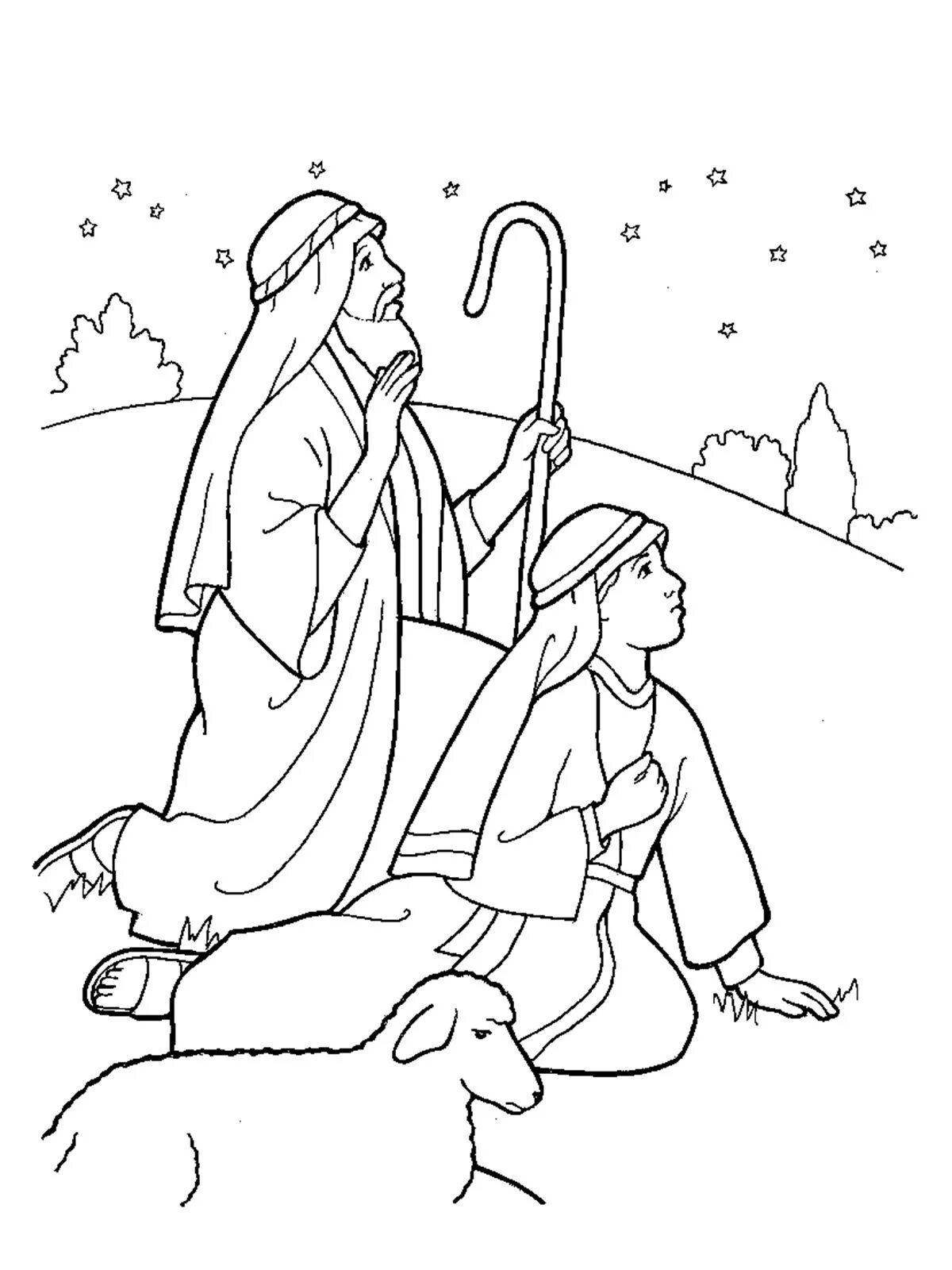 Coloring book sublime Christmas magi