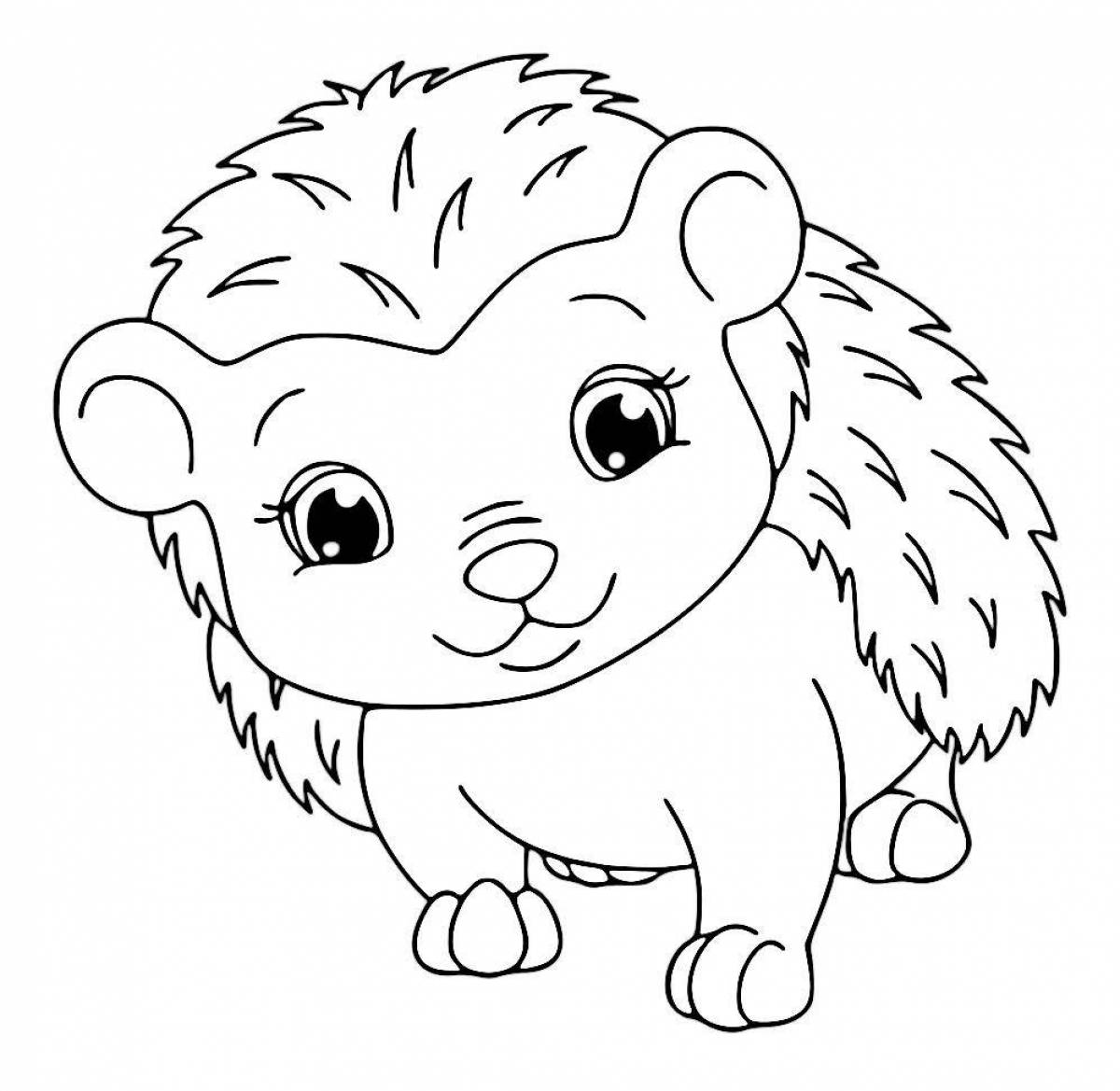 Drawing of a radiant hedgehog
