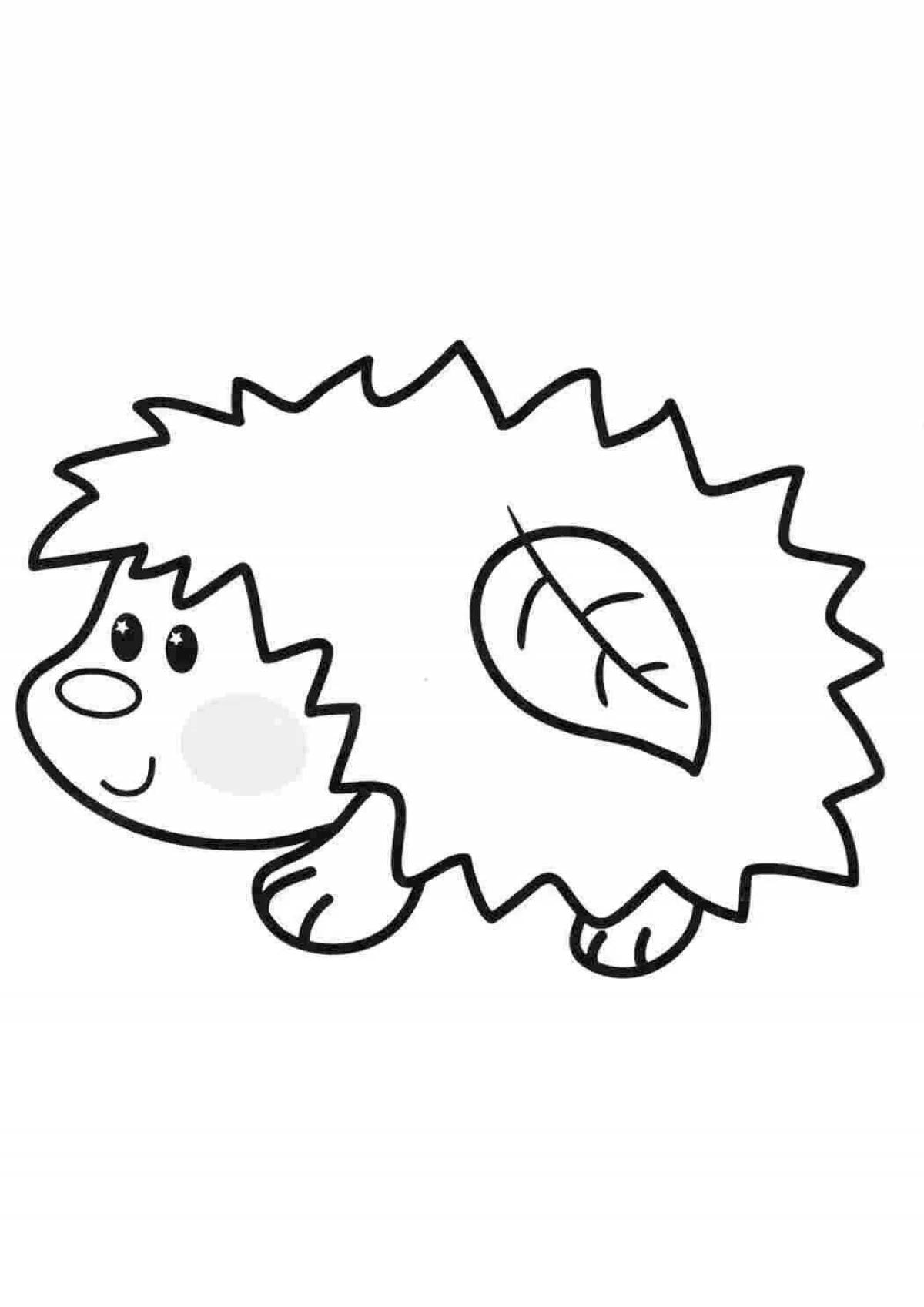 Animated hedgehog drawing