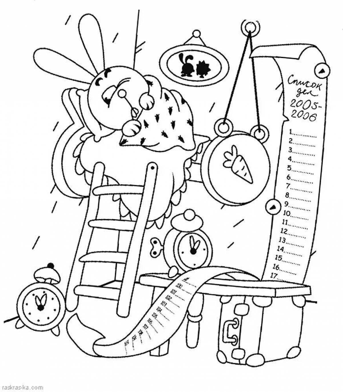 Attractive Smeshariki coloring pages