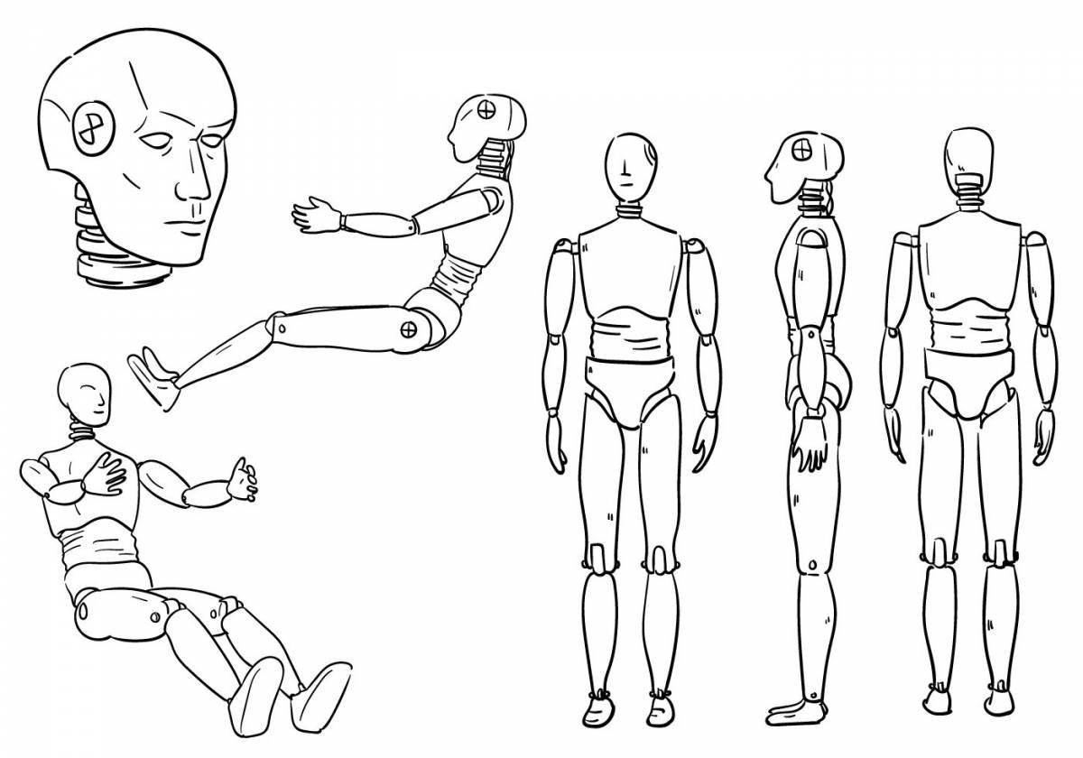Attractive coloring for crash tests