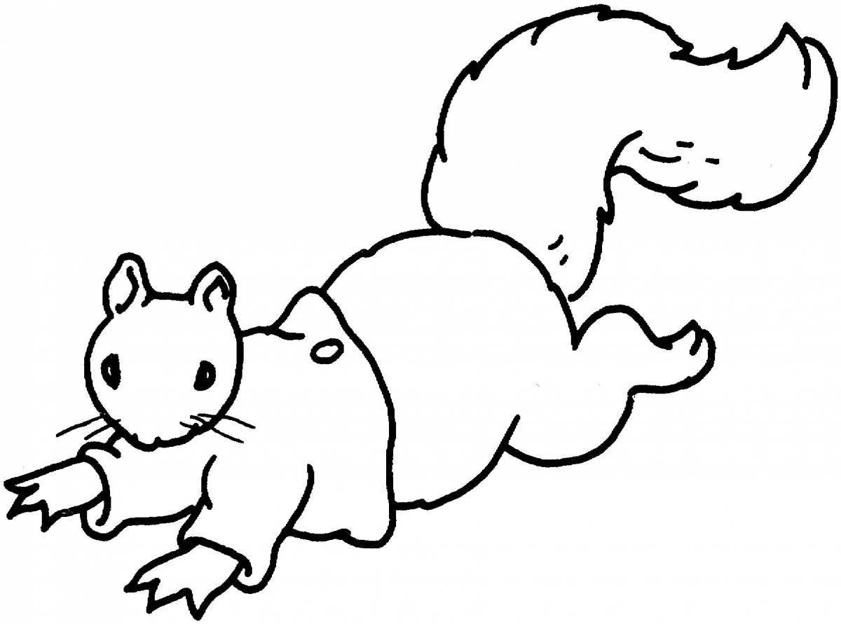 Glitter fur animals coloring page