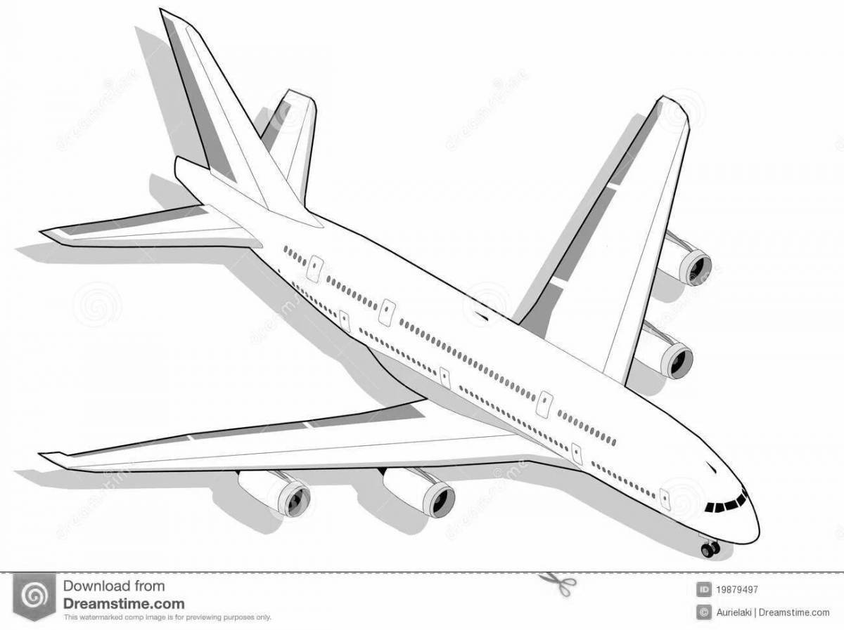 Coloring page magnificent boeing 777