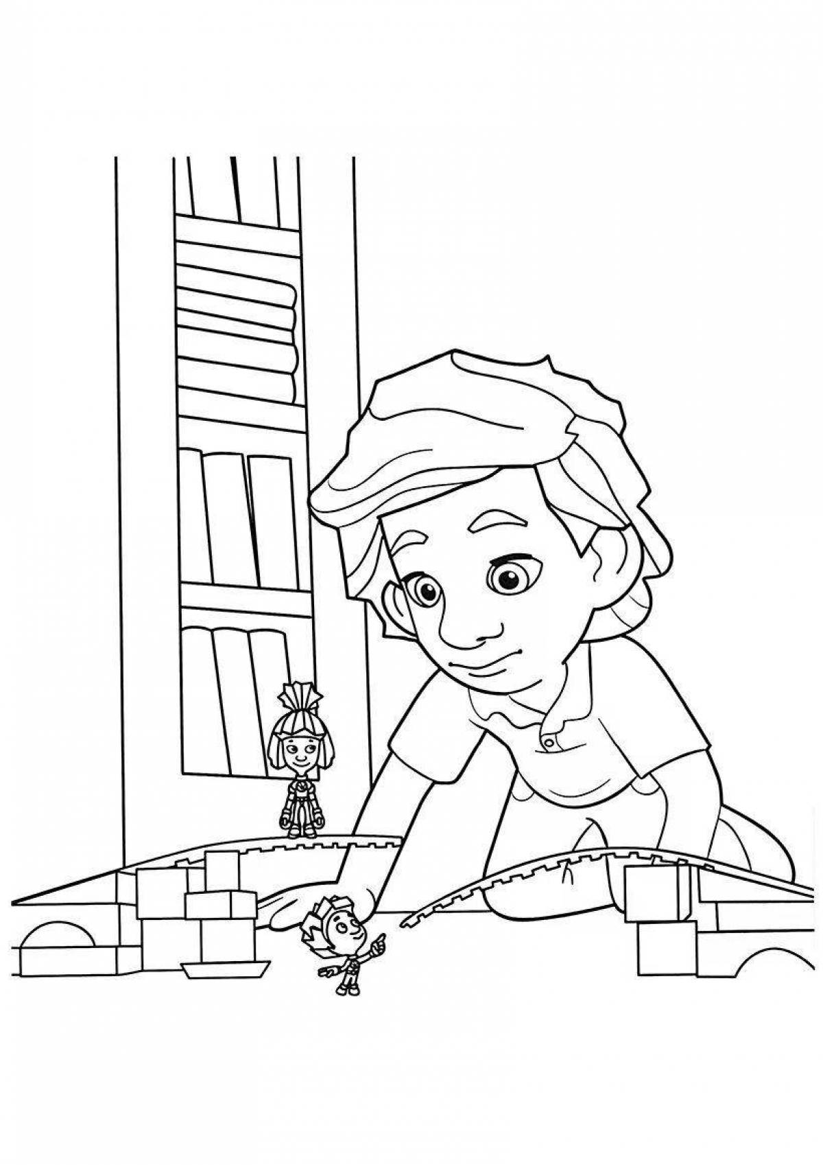 Quirky fixies wire cutter coloring page
