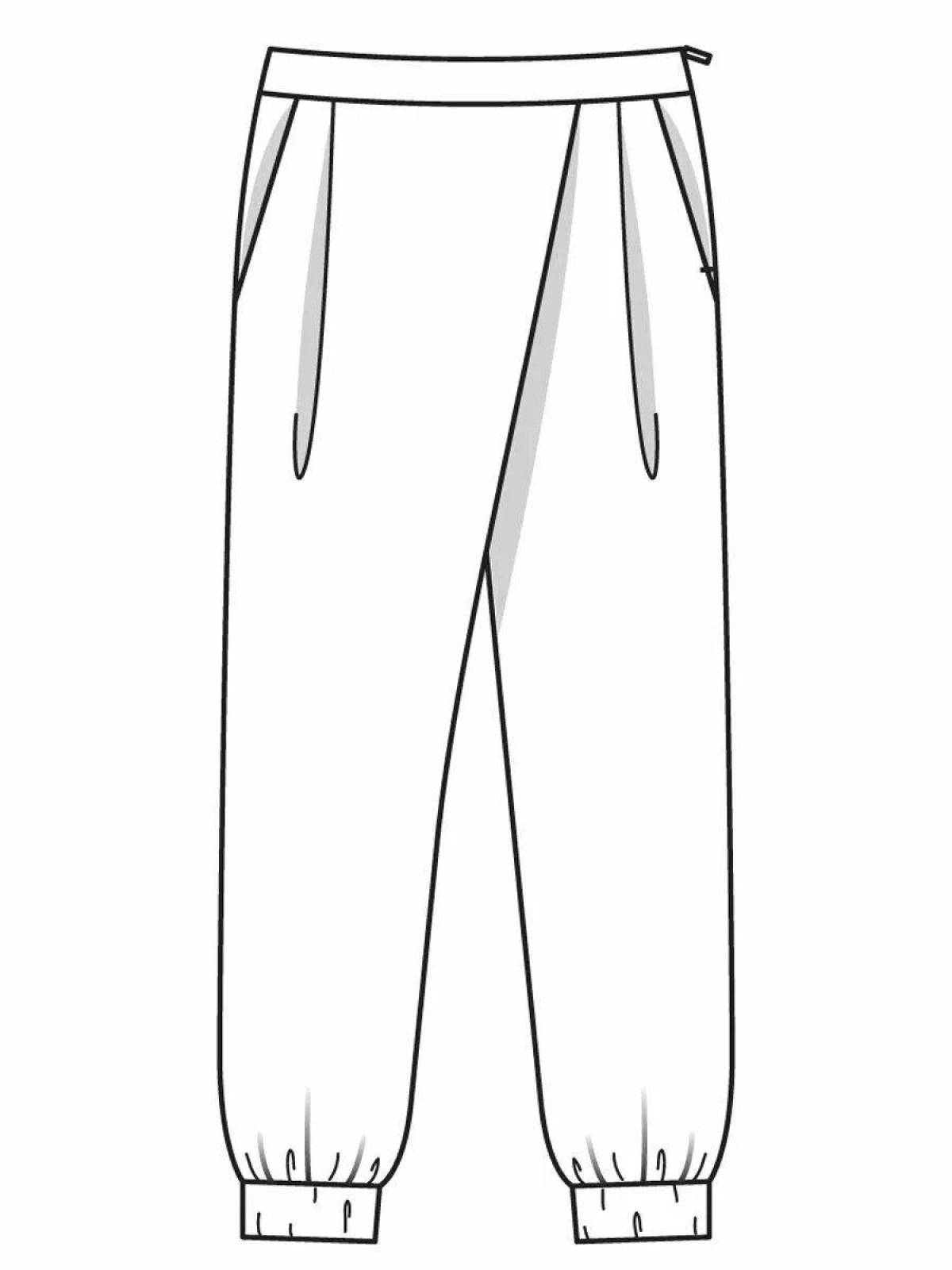 Colourful coloring sweatpants