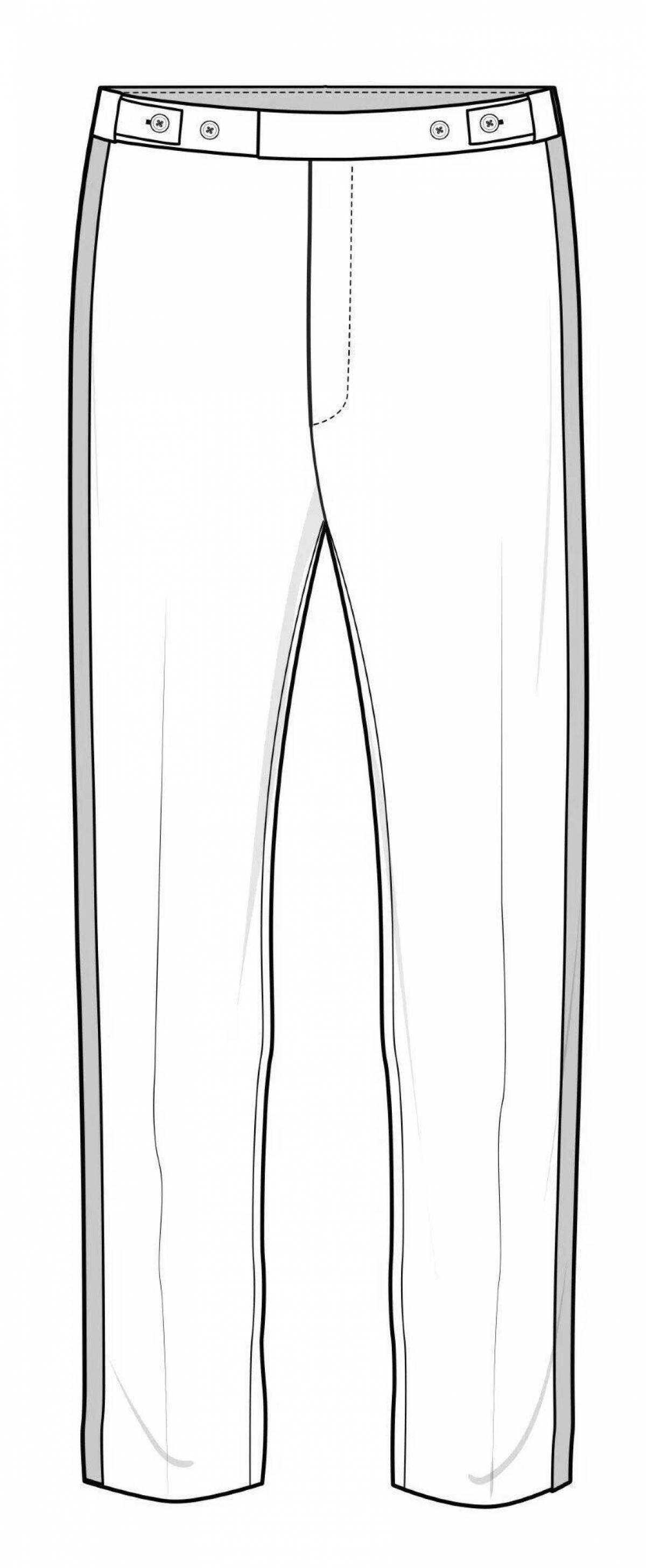 Coloring page hip sweatpants