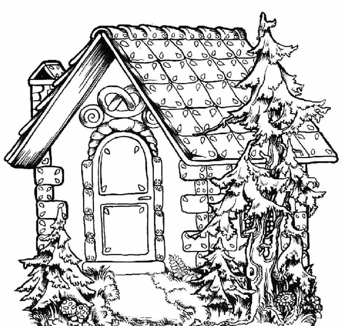 Fairy hut playful coloring