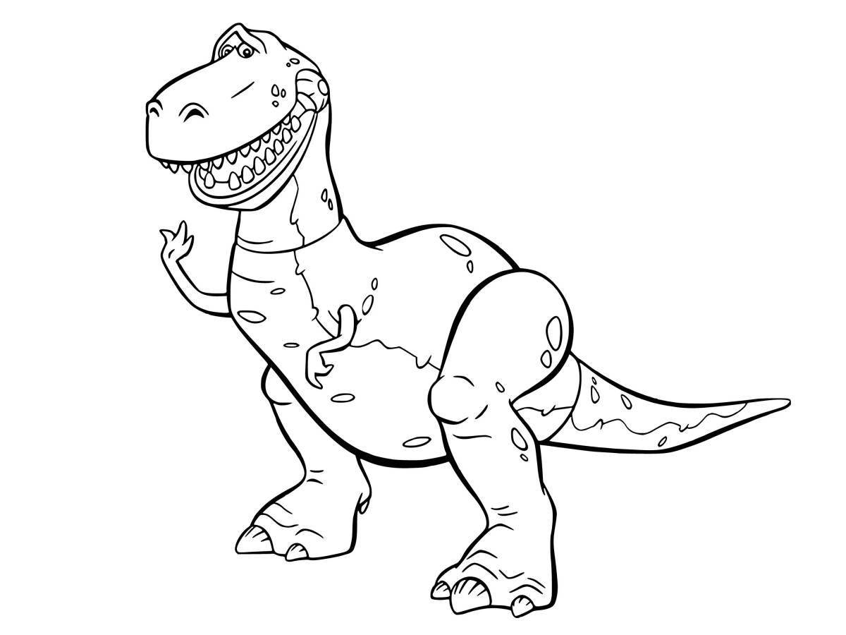 Exciting dino rex coloring book