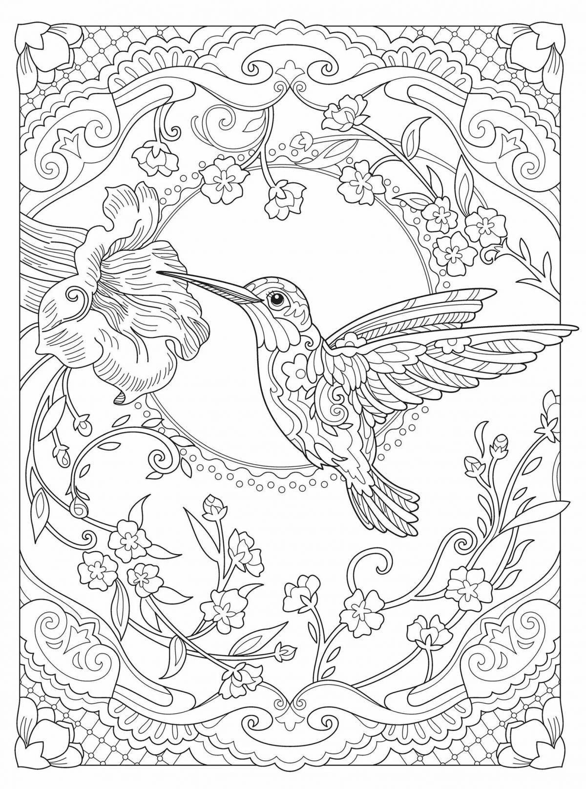 Soulful spring anti-stress coloring book