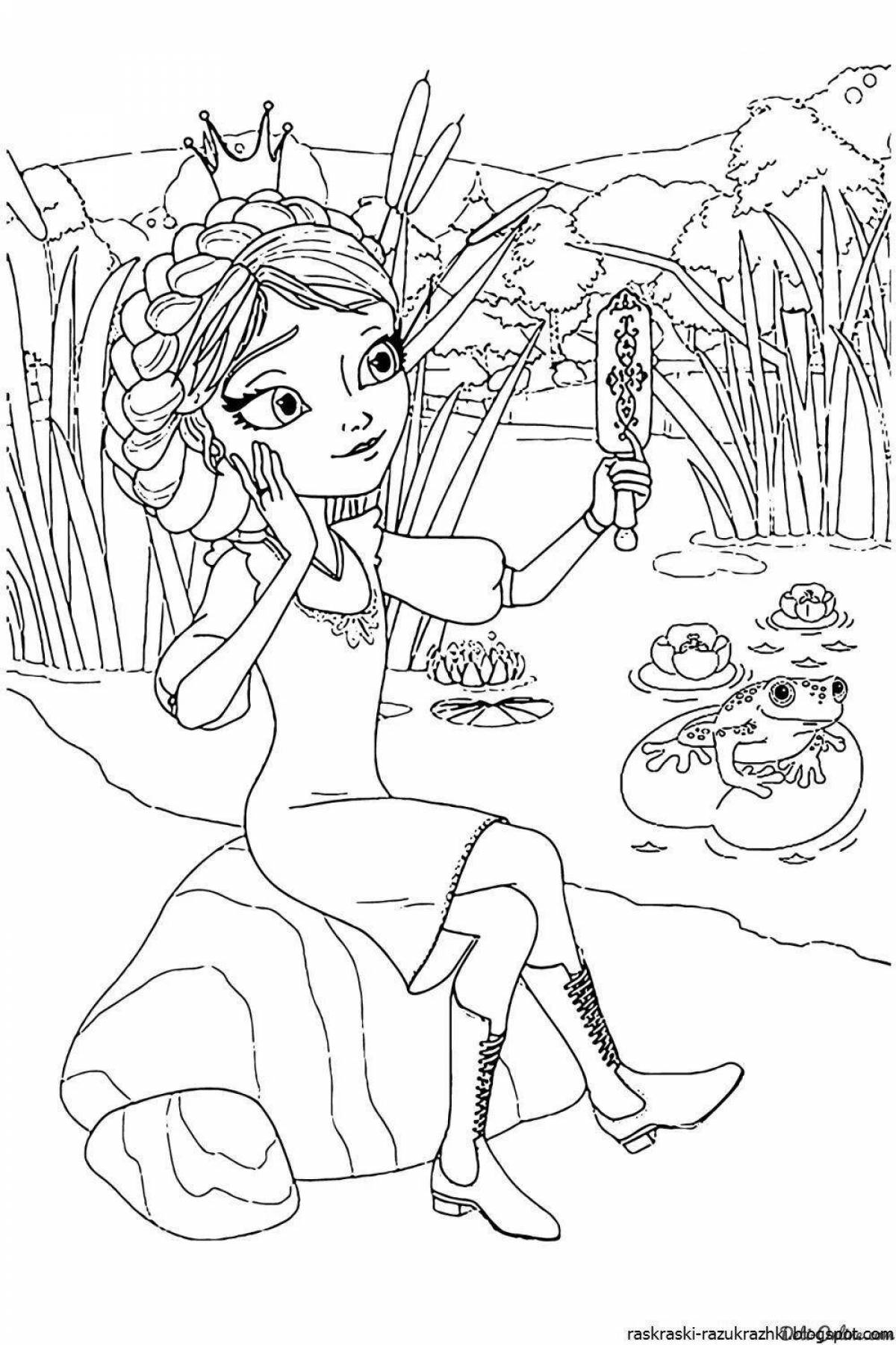 Princess marlene's colorful coloring page