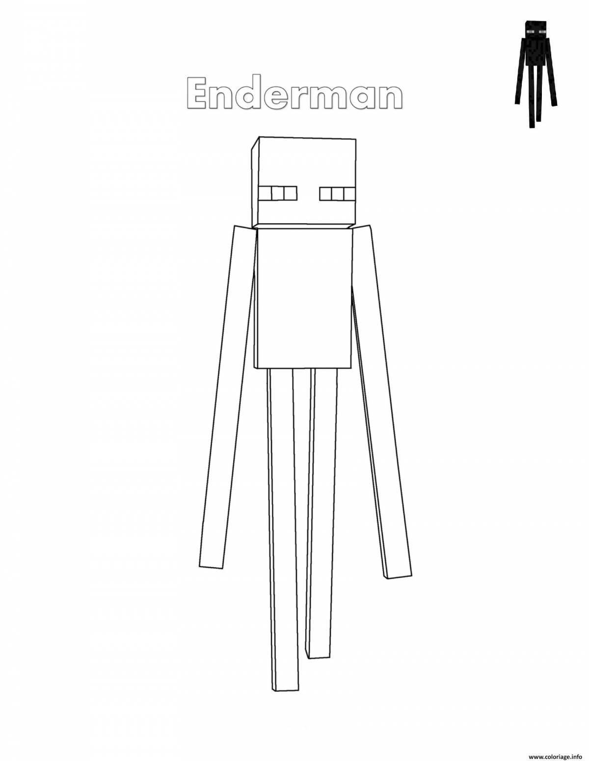 Cute minecraft shulker coloring page
