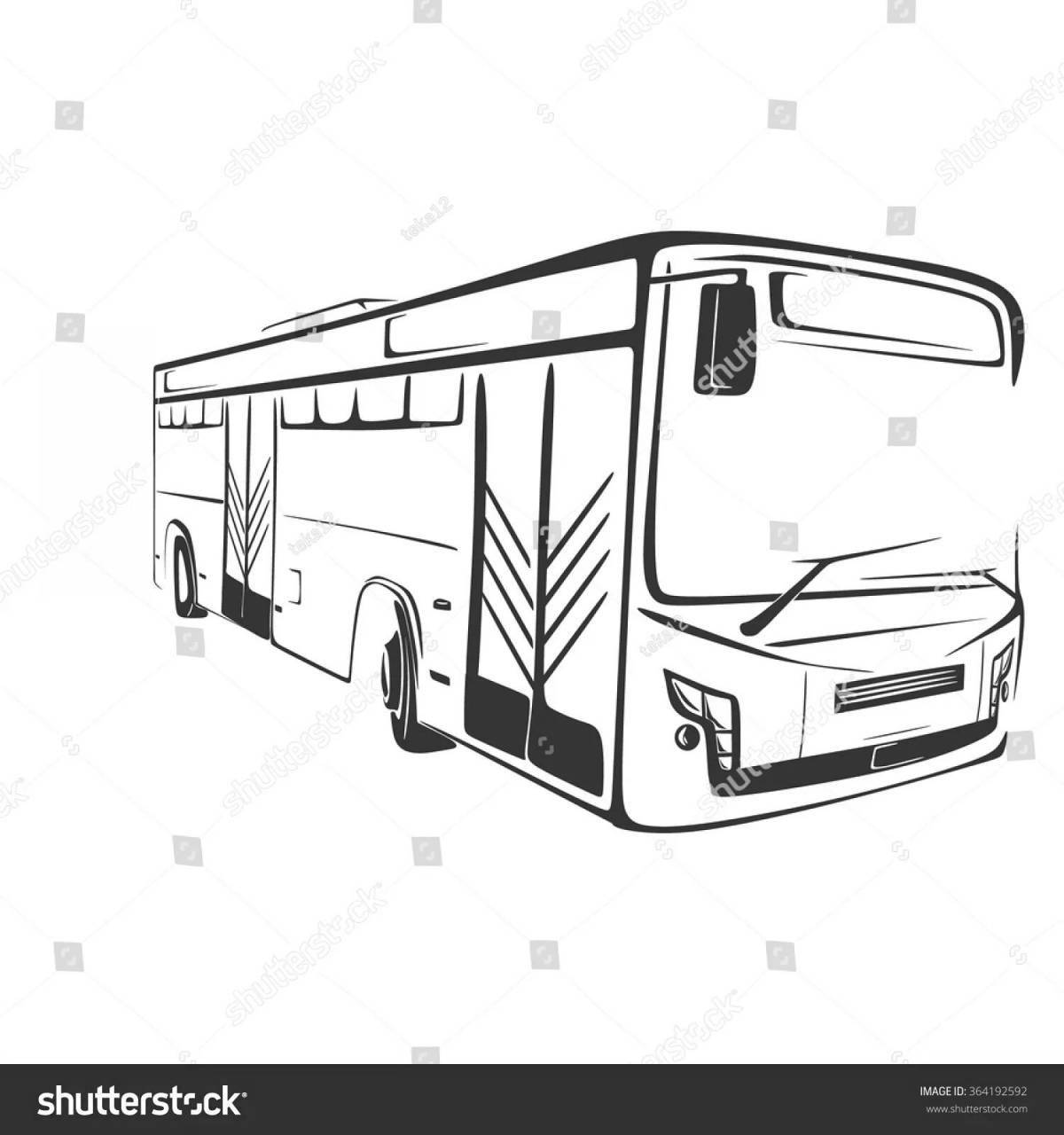Раскраска славный автобус нефаз